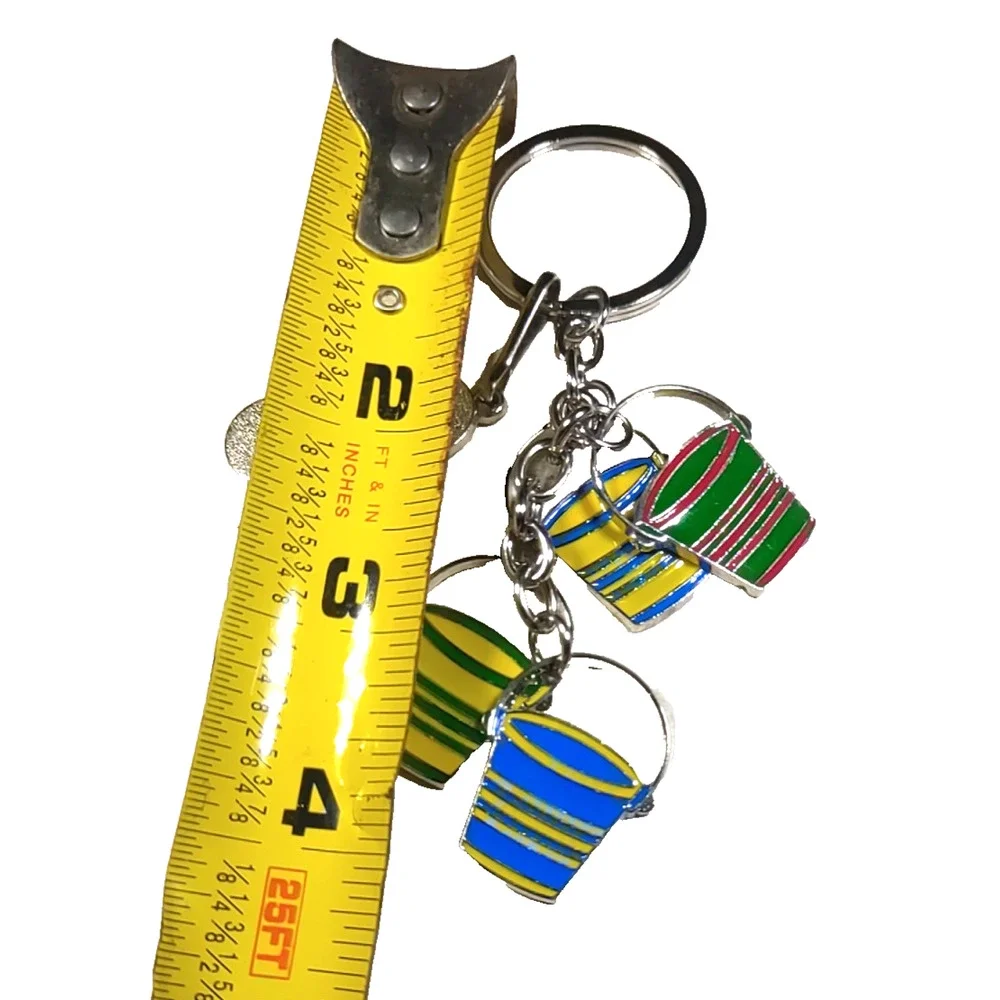 Gulf Shores Alabama Sand Bucket Metal Keychain Souvenir